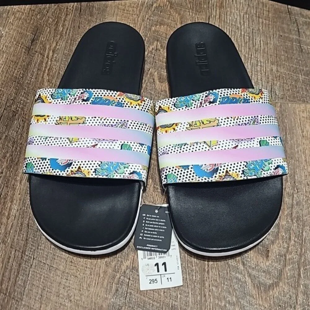 Adidas Adilette Comfort Slides Size 11 New
